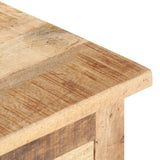 NNEVL Bedside Cabinet 40x30x50 cm Rough Mango Wood