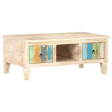 NNEVL Coffee Table 100x55x40 cm Rough Acacia Wood