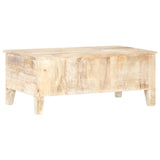 NNEVL Coffee Table 100x55x40 cm Rough Acacia Wood