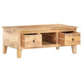 NNEVL Coffee Table 100x55x40 cm Rough Mango Wood