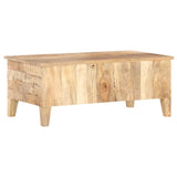 NNEVL Coffee Table 100x55x40 cm Rough Mango Wood