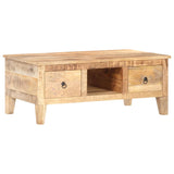 NNEVL Coffee Table 100x55x40 cm Rough Mango Wood
