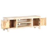 NNEVL TV Cabinet 120x30x40 cm Rough Acacia Wood