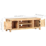 NNEVL TV Cabinet 120x30x40 cm Rough Mango Wood