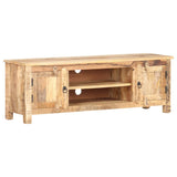 NNEVL TV Cabinet 120x30x40 cm Rough Mango Wood