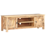NNEVL TV Cabinet 120x30x40 cm Rough Mango Wood