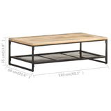 NNEVL Coffee Table 110x60x35 cm Solid Mango Wood