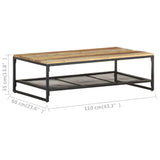 NNEVL Coffee Table 110x60x35 cm Solid Reclaimed Wood