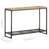 NNEVL Console Table 110x35x75 cm Solid Mango Wood