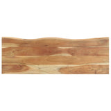 NNEVL Peg with Live Edge 100x35x22 cm Solid Acacia Wood