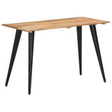 NNEVL Dining Table with Live Edges 120x60x75 cm Solid Acacia Wood