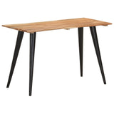 NNEVL Dining Table with Live Edges 120x60x75 cm Solid Acacia Wood