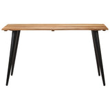 NNEVL Dining Table with Live Edges 140x60x75 cm Solid Acacia Wood