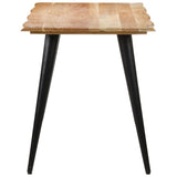NNEVL Dining Table with Live Edges 140x60x75 cm Solid Acacia Wood