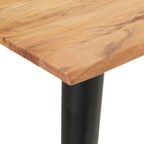NNEVL Dining Table with Live Edges 140x60x75 cm Solid Acacia Wood