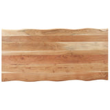 NNEVL Dining Table with Live Edges 140x60x75 cm Solid Acacia Wood