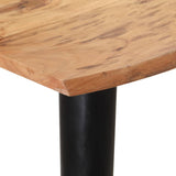 NNEVL Dining Table with Live Edges 160x80x75 cm Solid Acacia Wood