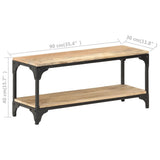 NNEVL Coffee Table 90x30x40 cm Solid Mango Wood