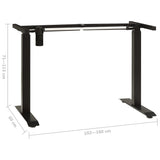 NNEVL Electric Motorised Standing Desk Frame Height Adjustable Black