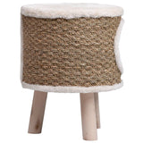 NNEVL Cat House with Wooden Legs 41 cm Seagrass
