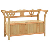 NNEVL Storage Bench 126 cm Light Wood Solid Fir Wood