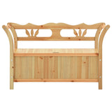 NNEVL Storage Bench 126 cm Light Wood Solid Fir Wood