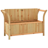 NNEVL Storage Bench 126 cm Light Wood Solid Fir Wood