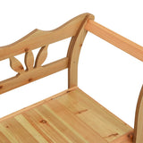 NNEVL Storage Bench 126 cm Light Wood Solid Fir Wood