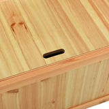 NNEVL Storage Bench 126 cm Light Wood Solid Fir Wood