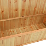 NNEVL Storage Bench 126 cm Light Wood Solid Fir Wood
