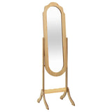 NNEVL Free Standing Mirror Light Wood 46x48x164 cm