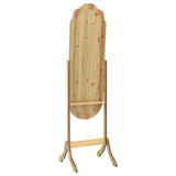 NNEVL Free Standing Mirror Light Wood 46x48x164 cm