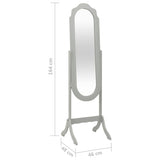 NNEVL Free Standing Mirror Grey 46x48x164 cm