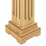 NNEVL Classic Square Pillar Plant Stand Light Wood 17x17x66 cm MDF