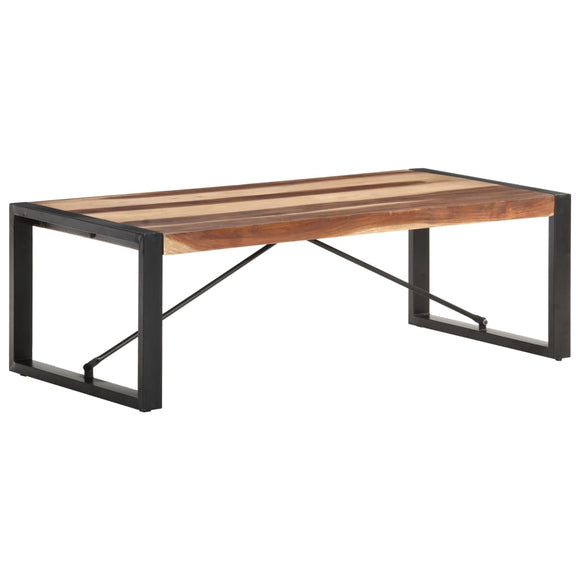 NNEVL Coffee Table 120x60x40 cm Solid Wood with Sheesham Finish