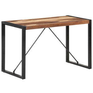 NNEVL Dining Table 120x60x75 cm Solid Wood with Sheesham Finish