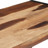 NNEVL Dining Table 120x60x75 cm Solid Wood with Sheesham Finish
