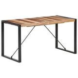 NNEVL Dining Table 140x70x75 cm Solid Wood with Sheesham Finish