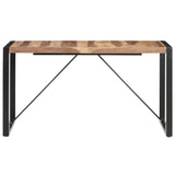NNEVL Dining Table 140x70x75 cm Solid Wood with Sheesham Finish