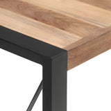 NNEVL Dining Table 140x70x75 cm Solid Wood with Sheesham Finish