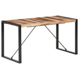 NNEVL Dining Table 140x70x75 cm Solid Wood with Sheesham Finish