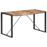 NNEVL Dining Table 140x70x75 cm Solid Wood with Sheesham Finish