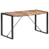NNEVL Dining Table 140x70x75 cm Solid Wood with Sheesham Finish