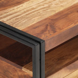 NNEVL Coffee Table 100x55x45cm Solid Acacia Wood with Sheesham Finish