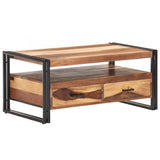 NNEVL Coffee Table 100x55x45cm Solid Acacia Wood with Sheesham Finish