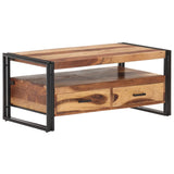 NNEVL Coffee Table 100x55x45cm Solid Acacia Wood with Sheesham Finish
