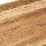 NNEVL Dining Table 120x60x75 cm Solid Rough Mango Wood