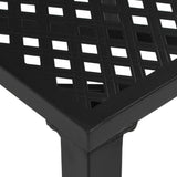 NNEVL Outdoor Chairs 4 pcs Mesh Design Steel Black