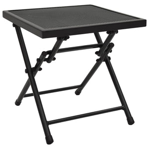 NNEVL Folding Table Mesh 38x38x38 cm Steel Anthracite