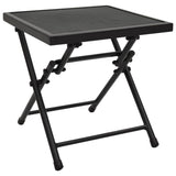 NNEVL Folding Table Mesh 38x38x38 cm Steel Anthracite